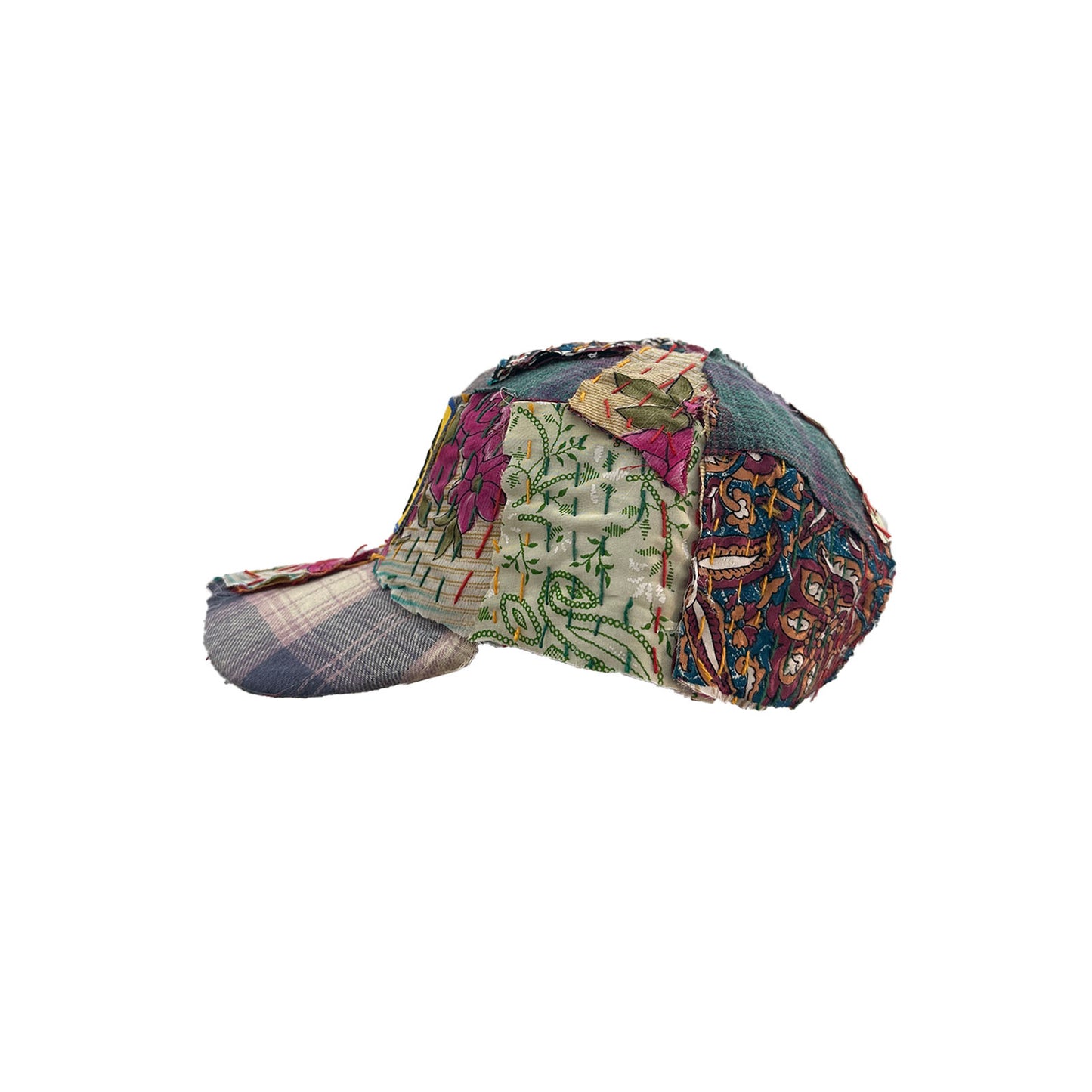 Floral patchwork hat