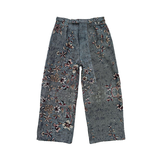 Floral tapestry pants