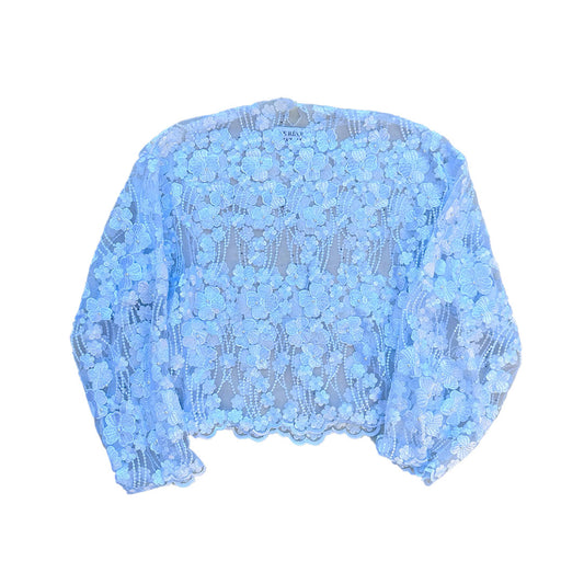 Embroidered lace shirt